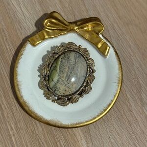 Vintage Stone Brooch